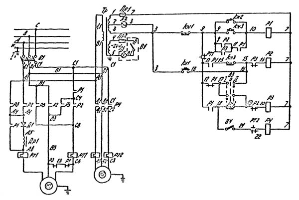 2Н125Л Електрична схема сверлильного верстата